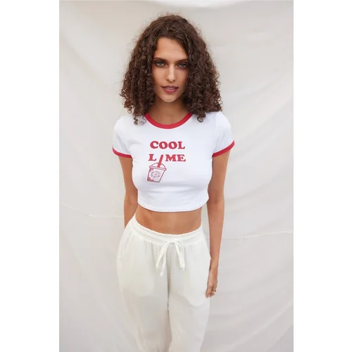 VATKALI Patterned Crop T-shirt