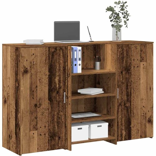 vidaXL sprejemna miza starinski les 155x50x103,5 cm inženirski les Cene