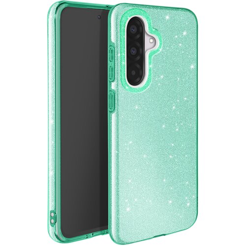 AVIZAR Ohi&amp;scaron;je z ble&amp;scaron;čicami za Samsung Galaxy A36 Odporen na udarce Glitter, Zelena, (5000013887) Slike