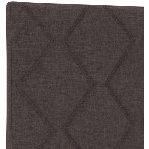  Boxspring krevet s madracem Tamno smeđa 160 x 200 cm Tkanina - Tamno smeđa 160 x 200 cm Dizajn s rombovima Slike