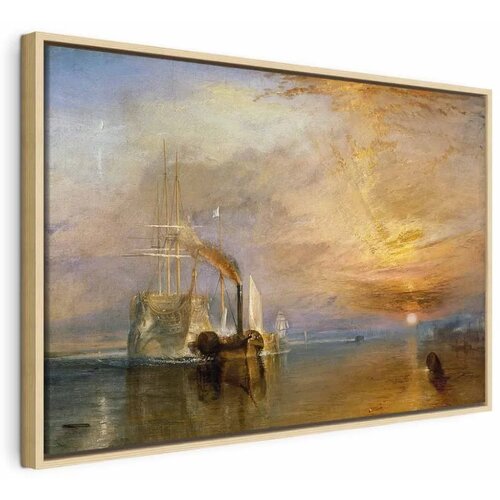  Slika - William Turner – The Fighting Temeraire 90x60 U prirodnom drvenom okviru Cene