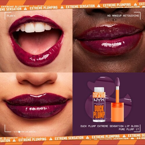 NYX Professional Makeup Duck Plump sijaj za ustnice z učinkom povečanja odtenek 17 Pure Plump 6,8 ml Slike
