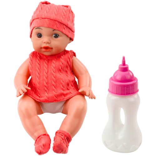 Punčka za igro z rdečim pletenim kompletom - 30cm Cene