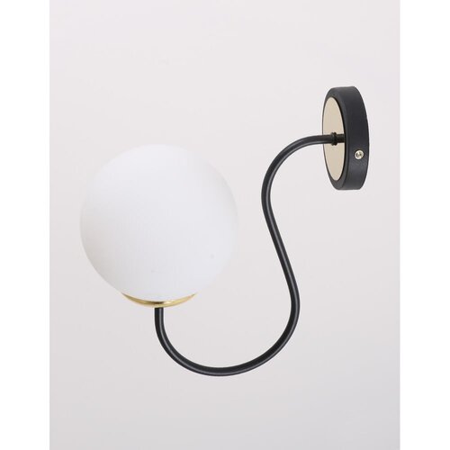 Squid Lighting Crno-bijela zidna lampa &amp;oslash; 15 cm Oslo &amp;ndash; Slike