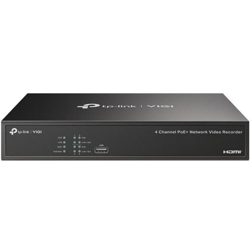 Tp-link VIGI NVR1004H 4 Channel Network Video Recorder, H.265+/H.265/H.264+/H.264, Up to 8MP resolution, 80 Mbps Incoming Bandw Cijene