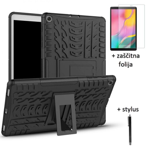  Za&amp;scaron;čitni ovitek Armor za Samsung Galaxy Tab A 10.1 (2019) - črni (+ za&amp;scaron;čitna folija in pisalo) Slike