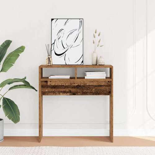 vidaXL Konzolni stol Staro drvo 78x30x80 cm Konstruirano drvo Cijene