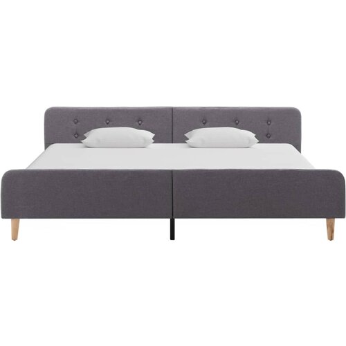  Okvir za krevet od tkanine svjetlosivi 180 x 200 cm Slike