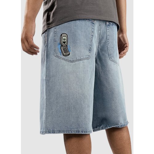 Empyre Ultra Loose Sk8 Denim W Embroidery Kratke hlace light blue Cene