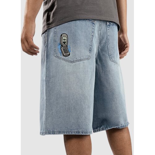 Empyre Ultra Loose Sk8 Denim W Embroidery Shorts light blue Cijene