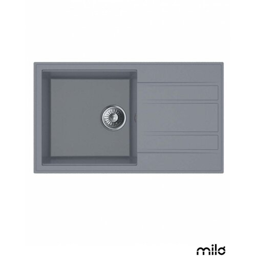 Milo Granitna sudopera Retto 78x46cm Diamond grey &oslash;90 Cene