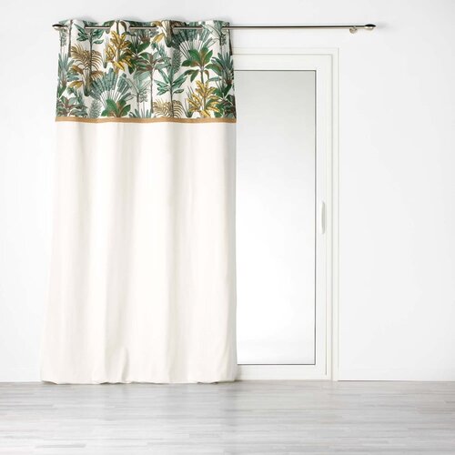 Douceur d intérieur Zelena/kremno bela zavesa 140x240 cm Balinesia – Cene