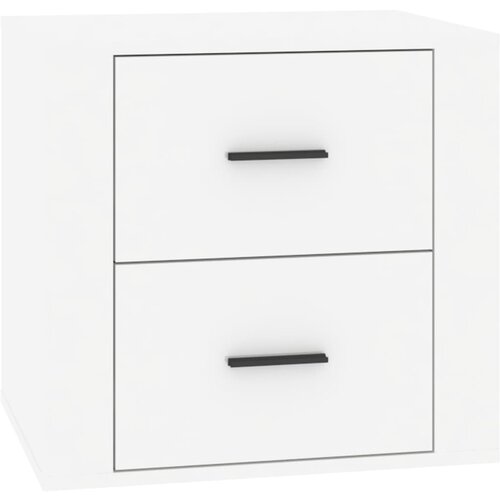 Maison Chic Nočna omarica - Nočna miza visok sijaj bela 50x39x47 cm, (21688550) Slike