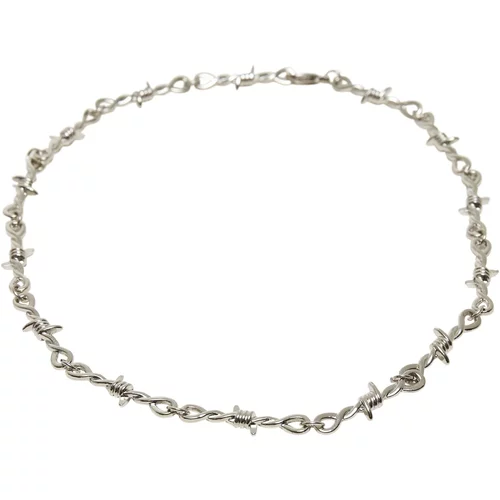 Urban Classics Accessoires Silver barbed wire necklace