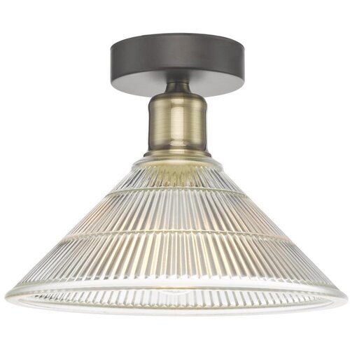  D&auml;r Lighting BOY0175 - Plafonsko svetlo BOYD 1xE27/60W/230V prečnik 25 cm mesing/prozirno staklo Cene