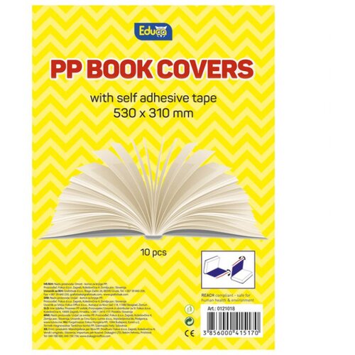  OMOTNICA SAMOLJEPLJIVA S TRAKOM 53X31 CM PK10 EDUCA PROZIRNA Slike