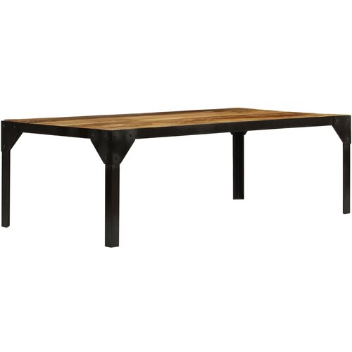 Furnova Klubska mizica trden robusten mangov les in jeklo 110 cm, (21914566) Cene