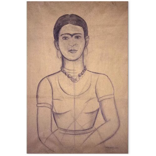  Slika - Frida Kahlo &amp;ndash; Self-Portrait 1929 (charcoal drawing) 20x30 Premium Print Slike
