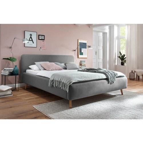 Meise M&amp;ouml;bel Svjetlo sivi bračni krevet Mattis, 160 x 200 cm Slike