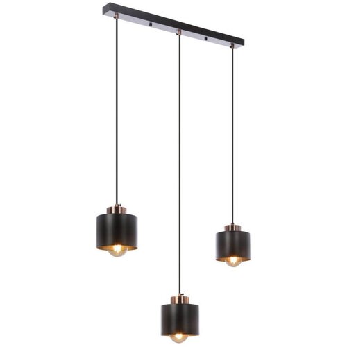 Candellux Lighting Crna metalna viseća lampa 12x64 cm Olena - Cijene