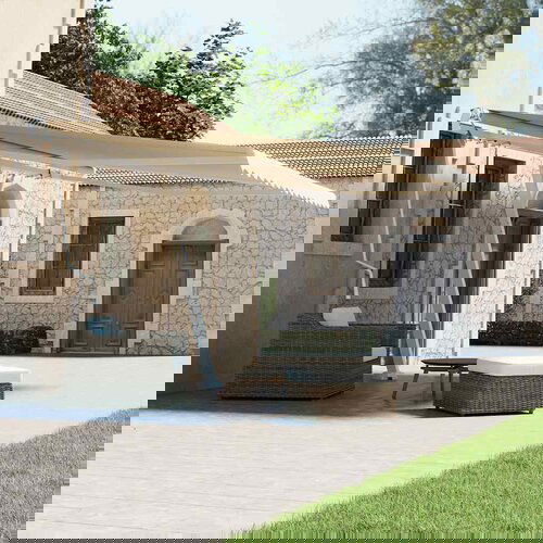 vidaXL prostostoječa avtomatska tenda 400x300 cm krem Cene