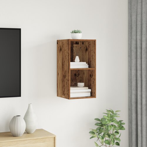 vidaXL TV omarica s polico Star les 37 x 37 x 72 cm Konstruiran les Cene