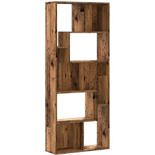 vidaXL Regal za knjige boja starog drva 67x24x161 cm konstruirano drvo Cene