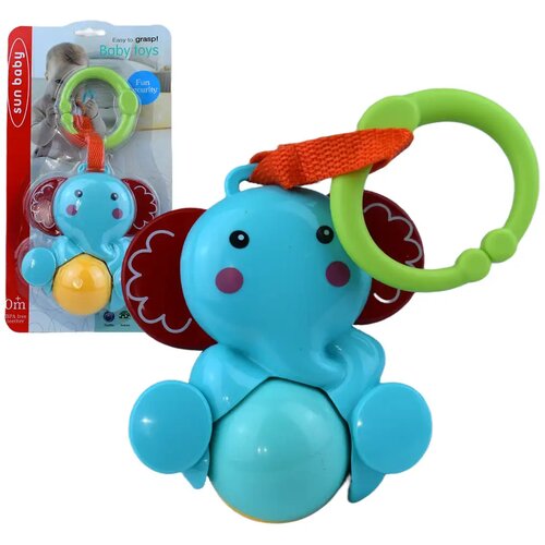 Magic Toys Sun Baby: Vesela slon beba s rotirajućom kuglom zvečkom Cene