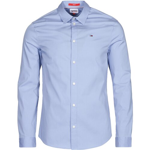 Tommy Jeans TJM ORIGINAL STRETCH SHIRT Blue Cene