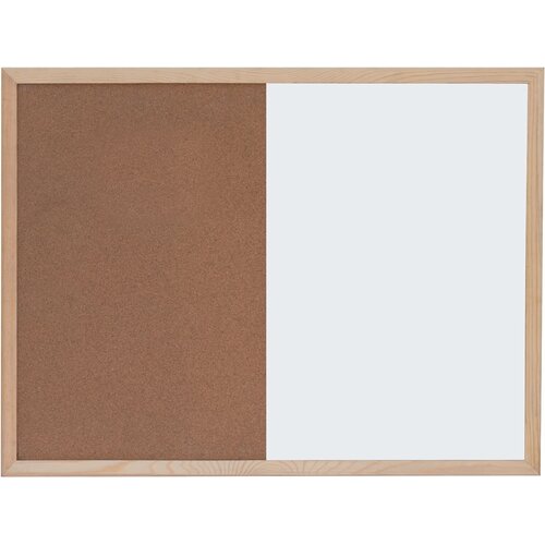 Optima Ploča bijela magnetna/pluto zidna 60x90cm, drv.okvir 22373 Cene