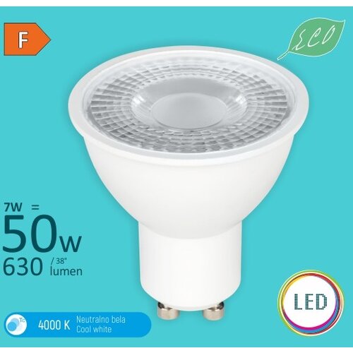 Mitea Lighting GU10 M2 7W 4000K MR16 eco led sijalica 240V 630lm 38° Cene