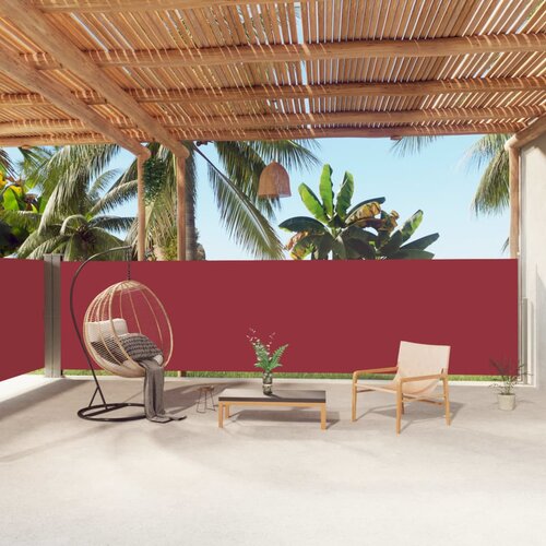 vidaXL Uvlačiva bočna tenda crvena 160 x 1000 cm Cijene