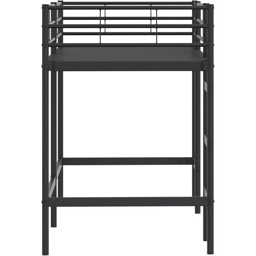  Okvir Krevet za Dječji Loft Crna 90 x 190 cm Čelik Slike