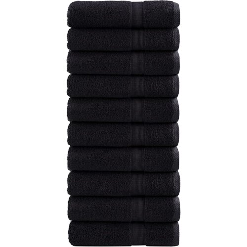 Furnova Premium brisače SOLUND 10 kosov črna 70x140 cm 600 g/m2, (21916688) Cene