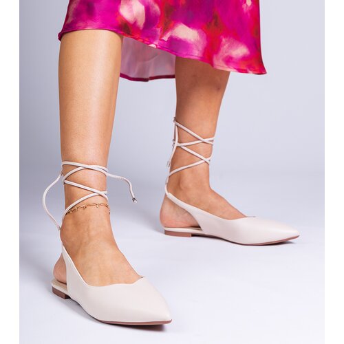 D/CEO marka niezdefiniowana Beige flat pumps made of eco-leather Terry Cijene