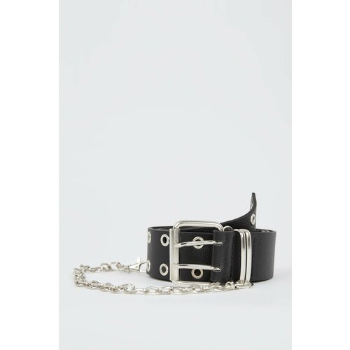 Defacto Women's Chain Detailed Faux Leather Belt Slike
