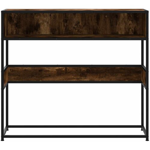 Konzolni stol boja hrasta 90x35x80 cm od konstruiranog drva Slike