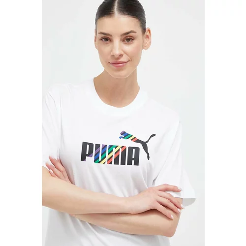 Puma Pamučna majica boja: bijela