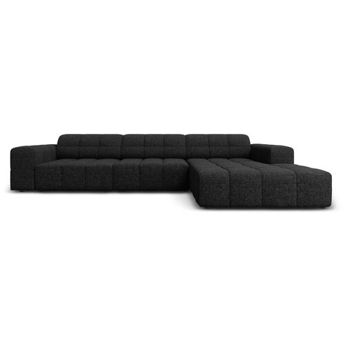 Cosmopolitan Design Antracitno siva kutna garnitura (s desnim kutom) Chicago – Cene