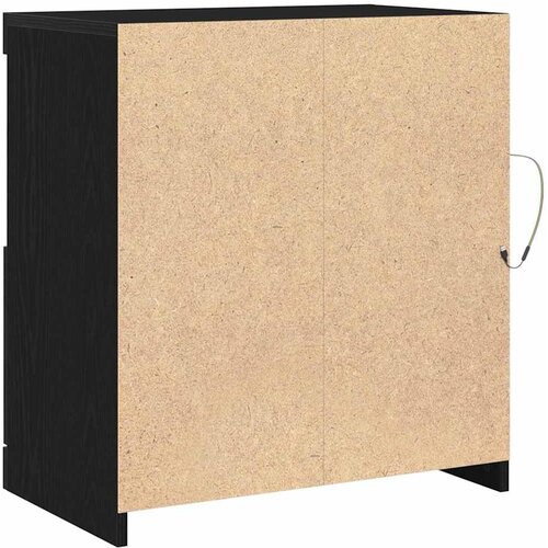  LED komoda Crna 60,5 x 37 x 67 cm Konstruirano drvo Slike