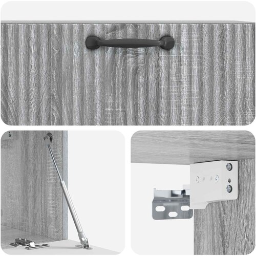  ormar za zid Siva sonoma 78,5 x 31 x 30 cm Konstruirano drvo Slike