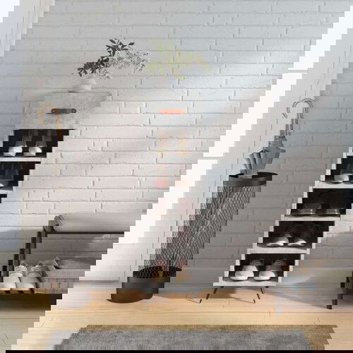 Ormarić za cipele boja betona 30x35x105 cm konstruirano drvo Cijene