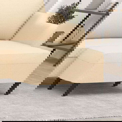  Tabure krem 70 x 55 x 41 cm od tkanine Slike