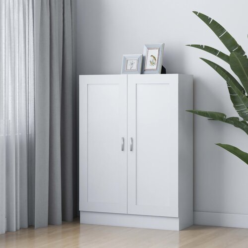 Furnova Knjižna omara bela 82,5x30,5x115 cm inženirski les, (21932832) Slike
