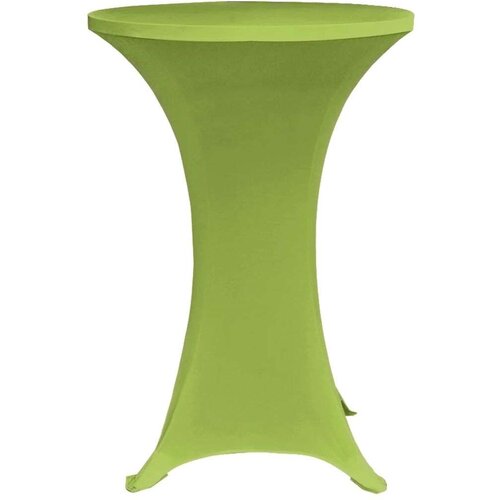 VidaXL Raztegljiva Prevleka za Mizo 2 kosa 60 cm Zelene Barve Slike