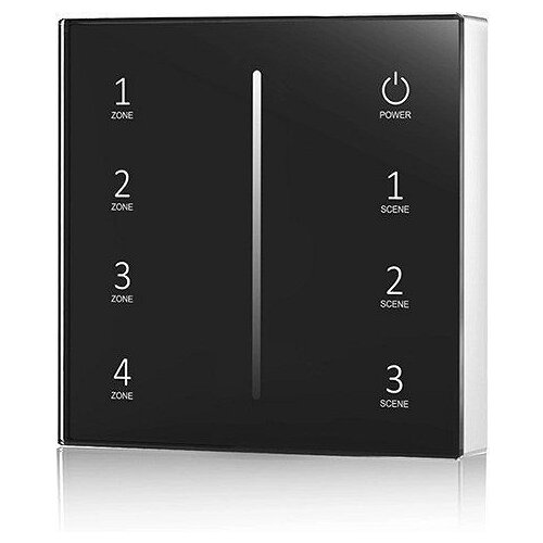Smartled zidna zonski dimer za led jednobojne trake za 4 zone T21 crni Slike