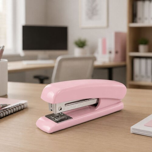  Metal Office Stapler Up to 25 Sheets 24/6 26/6 Staples Pink Slike