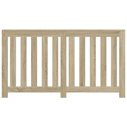 VidaXL Pokrov za radijator hrasta sonome 149x20x82cm konstruirano drvo Slike