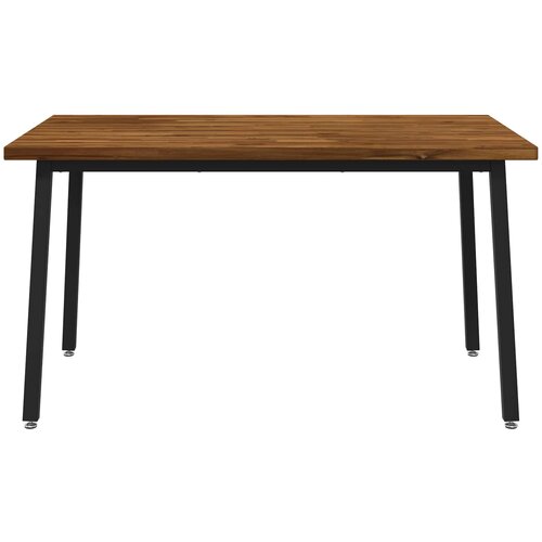  Kvadratni blagovaonski stol 140 x 90 x 75 cm Prirodna Slike