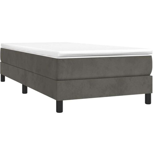 VidaXL Okvir za krevet s oprugama tamnosivi 80x200 cm bar&amp;scaron;unasti Slike